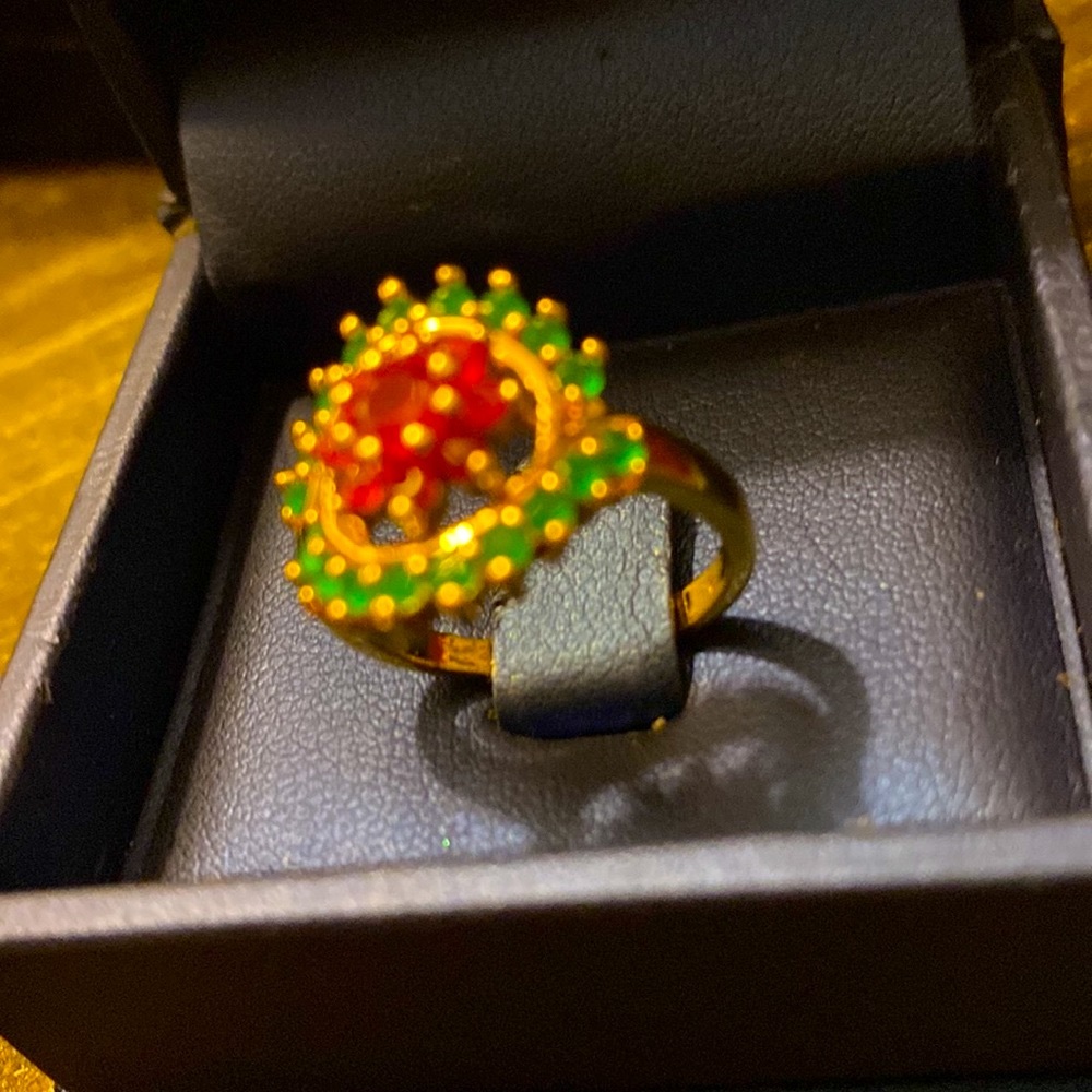 Ruby And Emerald Ring - image 2